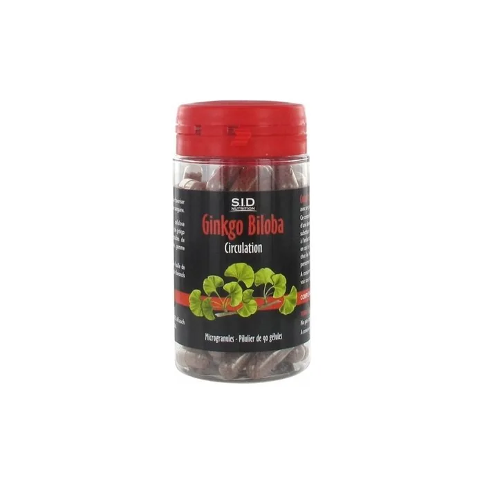 Sid Nutrition Circulation Ginkgo Biloba Dietary Supplement 90 Capsules