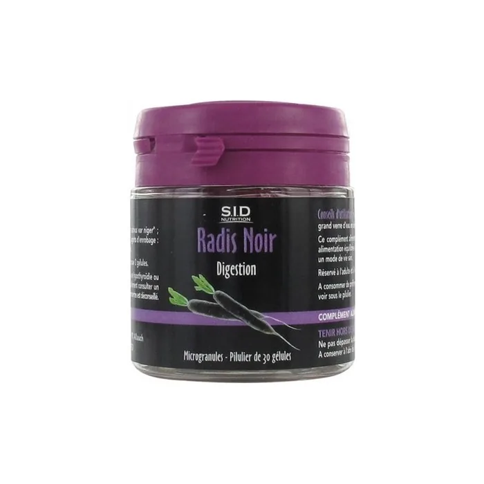 Sid Nutrition Black Radish Digestion Dietary Supplement 30 Capsules