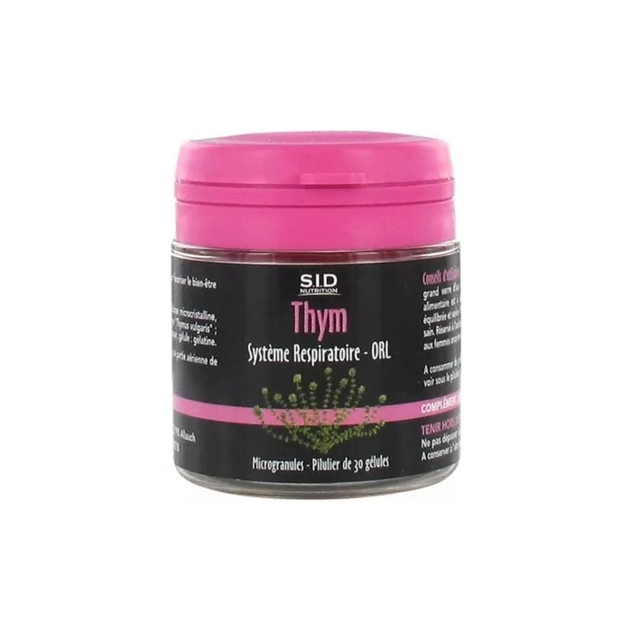 Sid Nutrition Respiratory System Thyme Dietary Supplement 30 Capsules