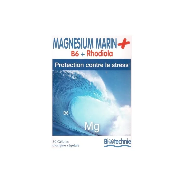 Biover Marine Magnesium + B6+ Rhodiola 30 Capsules