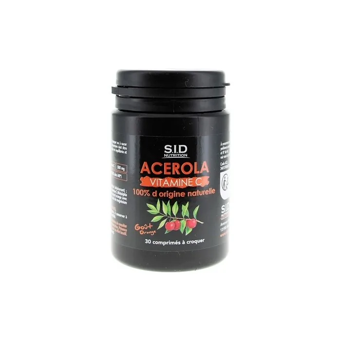 Sid Nutrition Acerola Vitamin C Dietary Supplement 30 Tablets