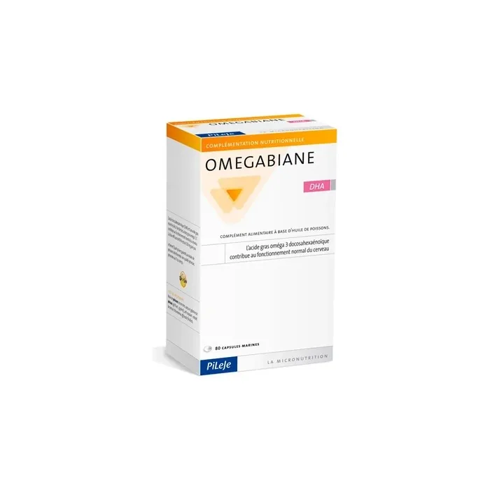 Pileje Omegabiane Dha 80 Capsules Omega3 Dietary Supplement