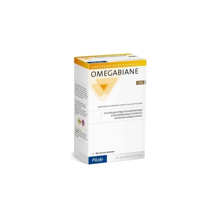 Pileje Omegabiane Epa 80 Capsules Omega Fatty Acids Supplement