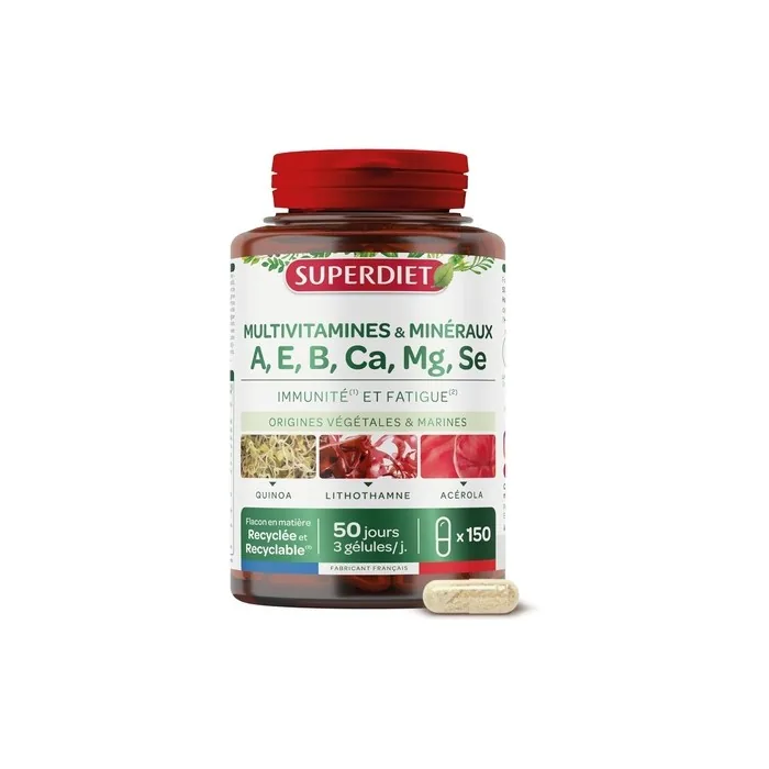 Superdiet Multivitamins and Minerals for Immunity and Fatigue