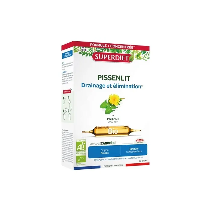 Superdiet Organic Dandelion Herbal Medicine for Drainage and Elimination