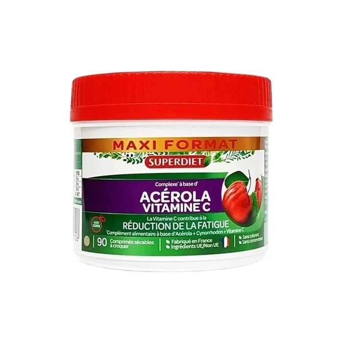 Superdiet Acerola Vitamin C Dietary Supplement 90 Tablets