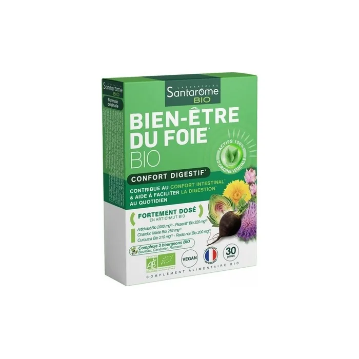 Santarome Bio Liver Wellness Dietary Supplement 30 Capsules