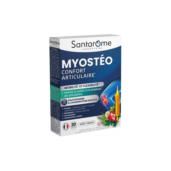 Santarome Myosteo Joint Comfort 20 Ampoules - Helps Relieve Joint Discomfort