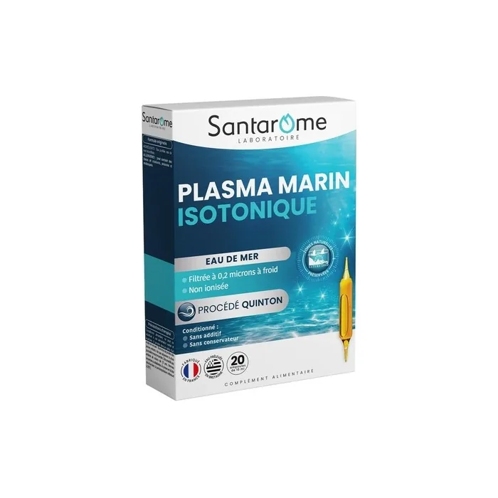 Santarome Isotonic Marine Plasma Quinton Process Vitality 20 Ampoules