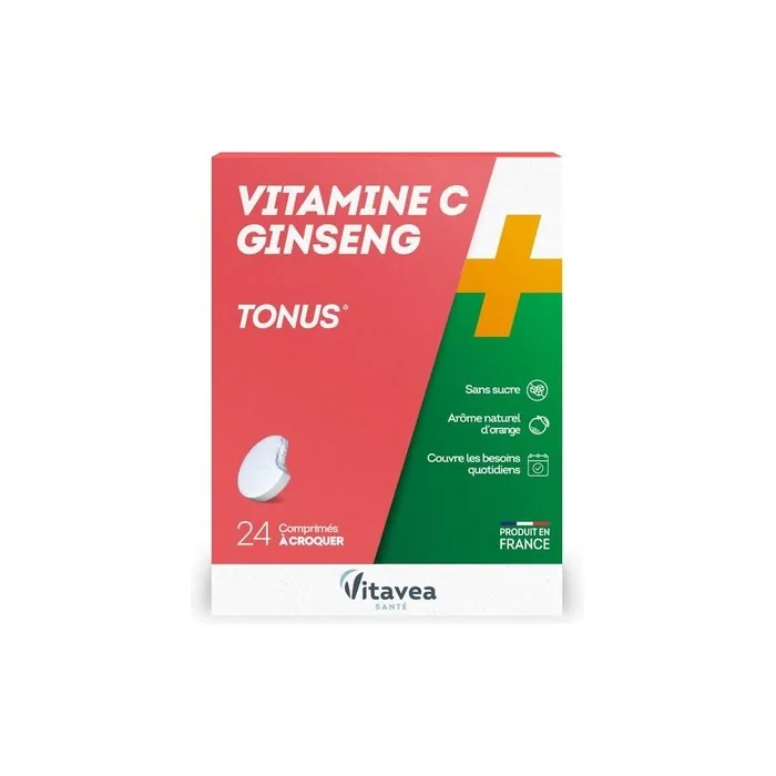 Vitavea Vitamin C Ginseng Toning Food Supplement Made in France