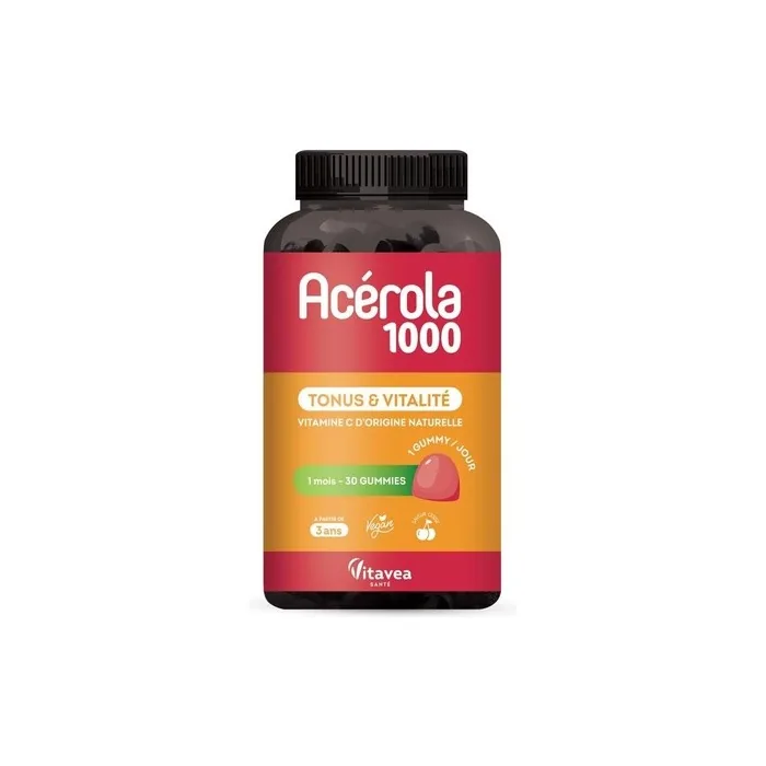 Vitavea Gummies Vitamin C Acerola 1000mg for Fatigue and Tone