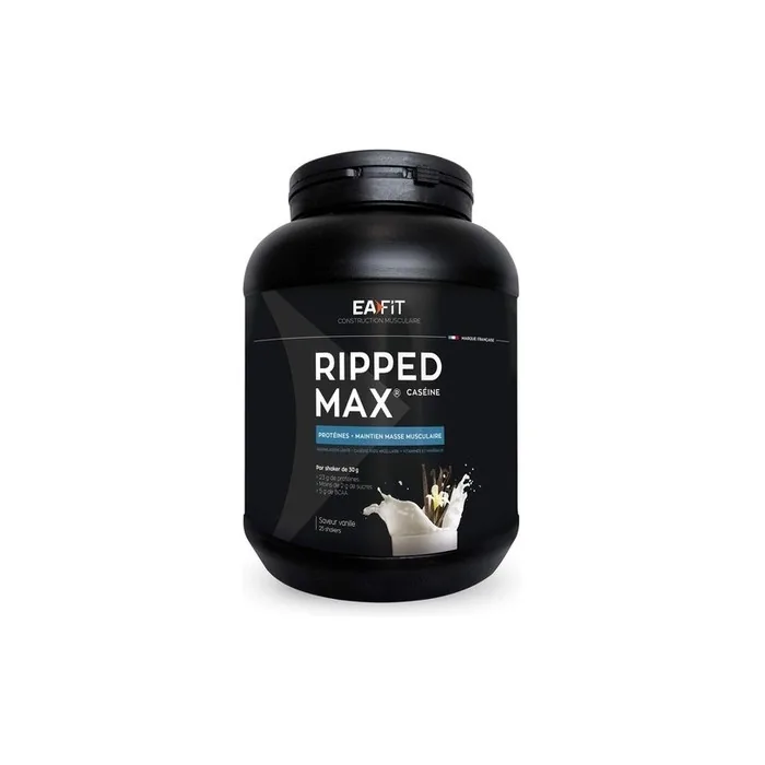 Eafit Ripped Max Casein Protein Supplement 750g Vanilla