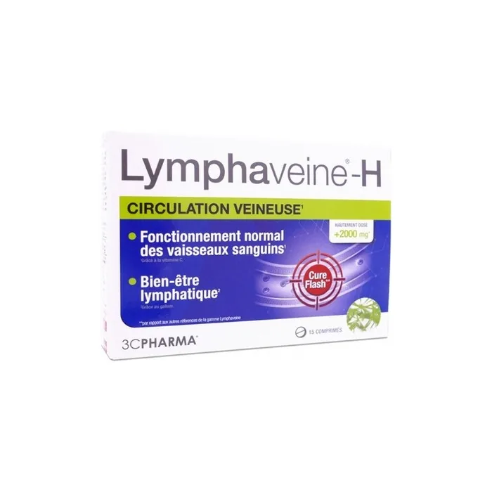 3c Pharma Lymphaveine-H High-Dose Dietary Supplement 15 Tablets
