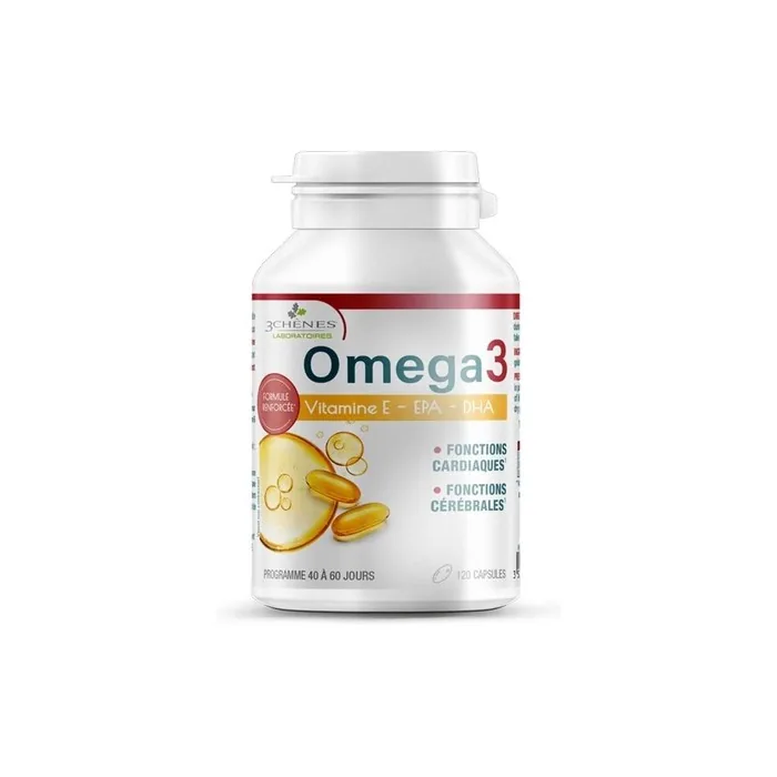The 3 Oaks Omega 3 120 Capsules
