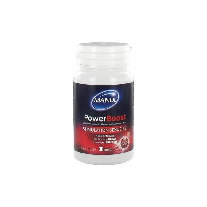 Manix Power Boost Dietary Supplement 30 Capsules Plant-Based