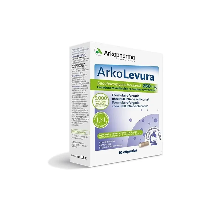 Arkopharma Arkolevura Saccharomyces Boulardii 250mg 10 Capsules