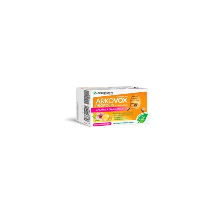Arkopharma Arkovox Propolis Raspberry Flavour 24 Tablets