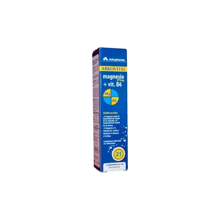 Arkopharma Arkovital Magnesium 375mg 21 Effervescent Tablets