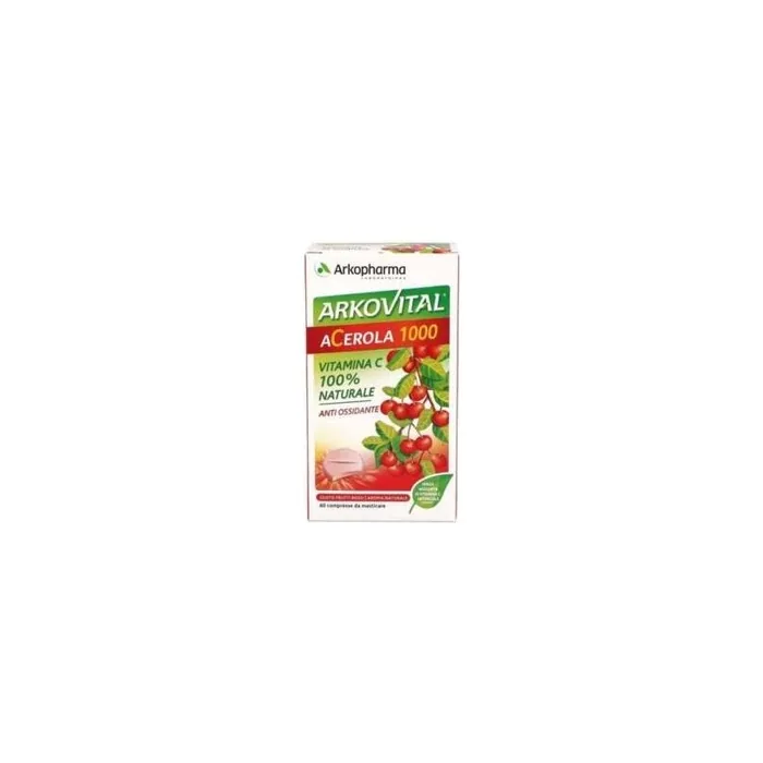 Arkopharma Arkovital Acerola 1000 Natural Vitamin C 60 Capsules