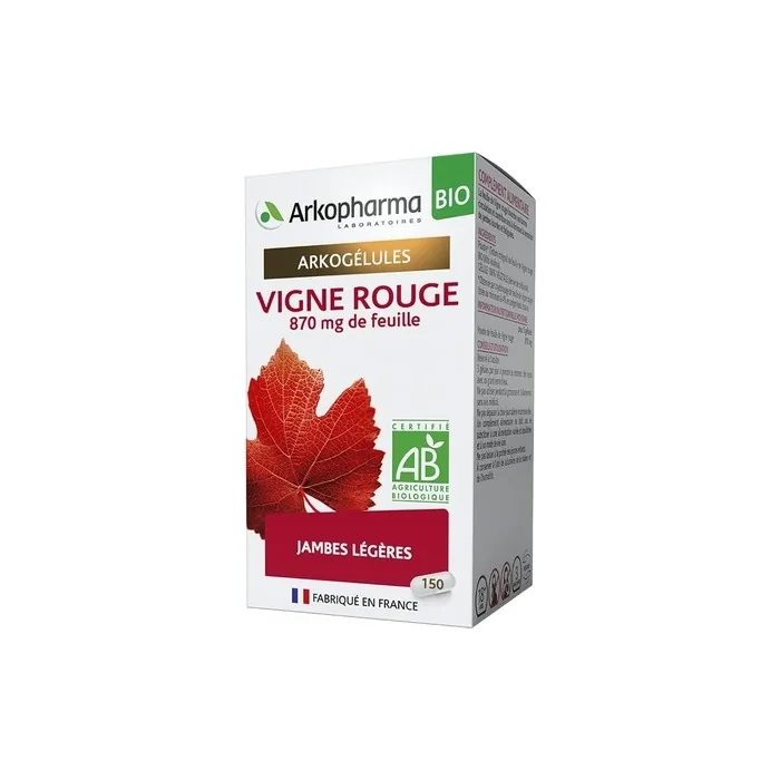 Arkopharma Arkogelules Organic Red Vine 150 Capsules
