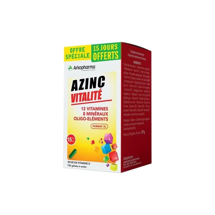 Vitalite 150 Gelules Azinc Arkopharma