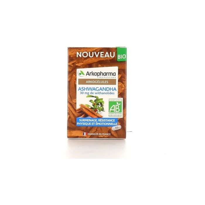 Arkopharma Arkogelules Organic Ashwagandha 60 Capsules