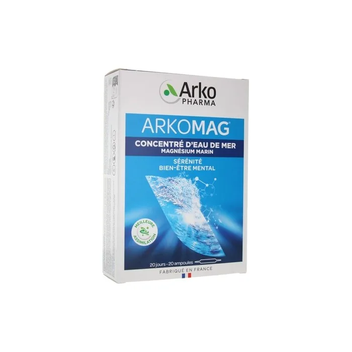 Arkopharma Arkomag Seawater Concentrate with Magnesium 20 Ampoules