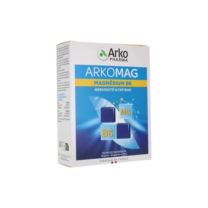 Arkopharma Arkomag Magnesium B6 60 Capsules