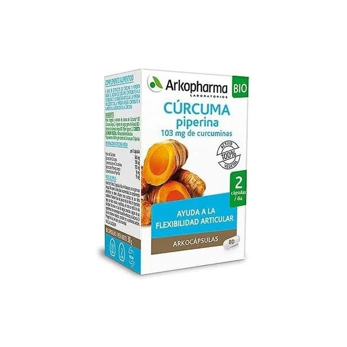 ARKOCAPS Organic Turmeric 80 Capsules