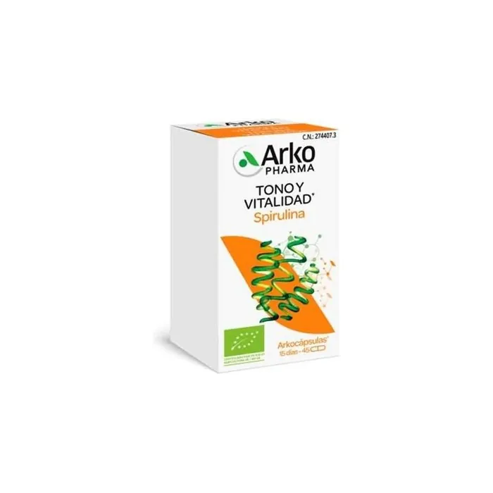 Arkopharma Arkocaps Spirulina Organic 45 Capsules