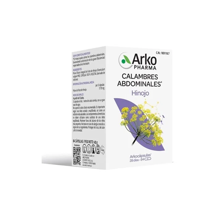 Arkopharma Arkocapsules Fennel 84 Capsules