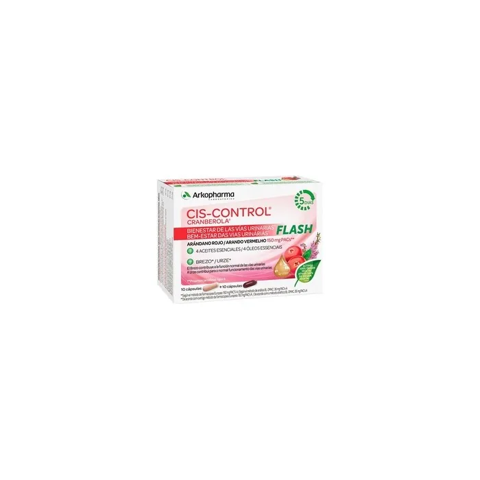 Arkopharma Ciscontrol Cranberola Flash Dietary Supplement 20 Capsules