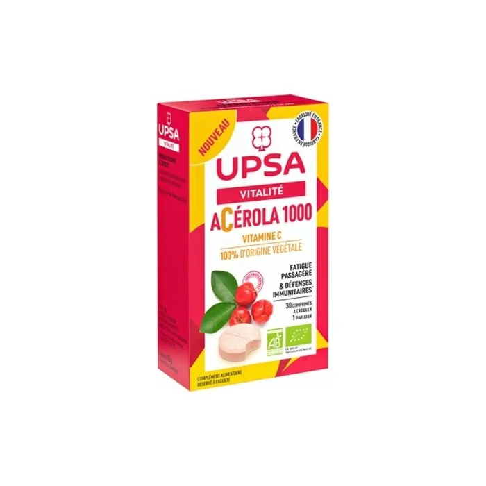 Upsa Acerola 1000 Bio Chewable Tablets - 30 Tablets