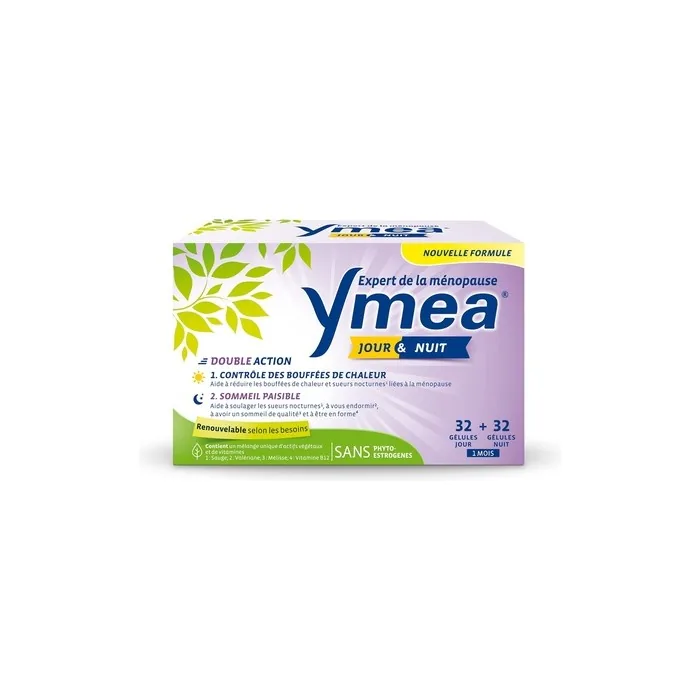 Ymea Day & Night Menopause Food Supplement with Plant Active Ingredients