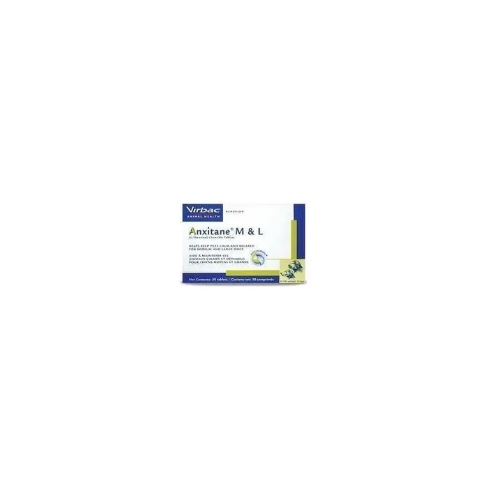 Virbac Anxitane Ml Nutritional Supplement Box 30 Chewable Tablets