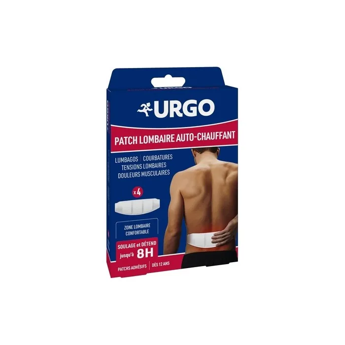 Urgo Self-Heating Lumbar Patch - Pack of 4