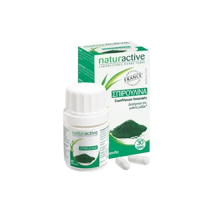 Naturactive Spirulina 60 Capsules Dietary Supplement