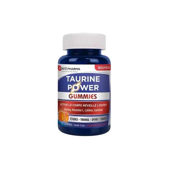 Forte Pharma Taurine Power Gummies Energy Booster Dietary Supplement