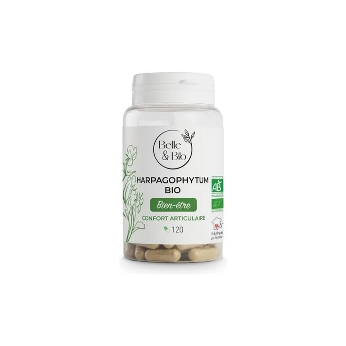 Belle & Bio Harpagophytum Organic 120 Capsules for Joint Health