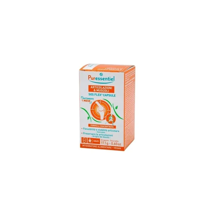 Puressentiel Articulations And Muscles Sos Flex 30 Capsules Joint And Muscle Support
