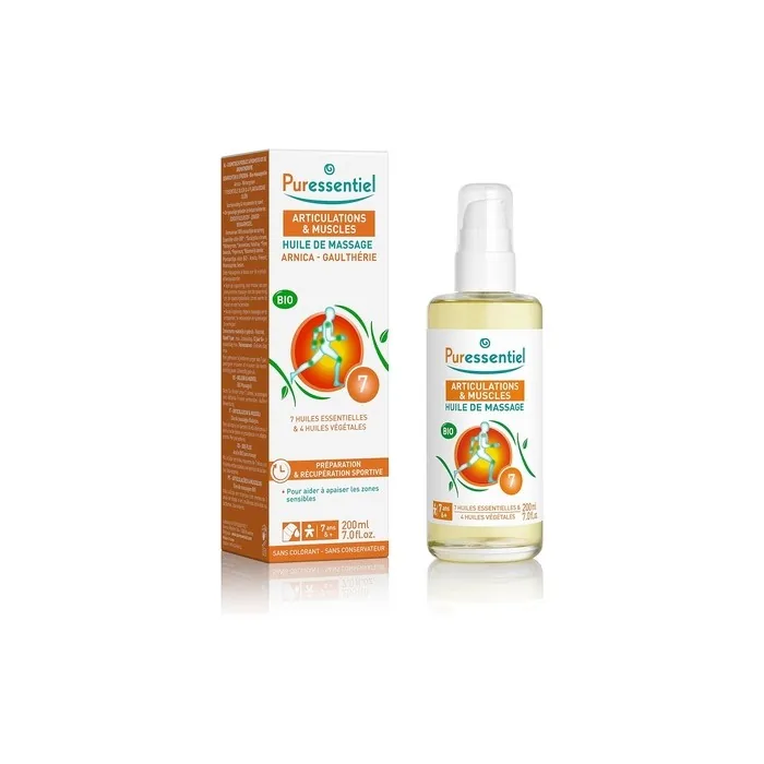 Puressentiel Joints & Muscles Arnica Gaultheria Massage Oil Organic 200ml