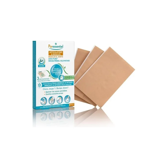 Puressentiel Muscles & Joints Cryo Pure Cold Patches with 14 Essential Oils