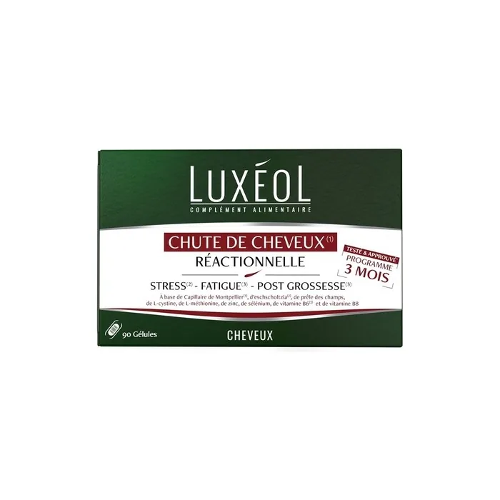 Luxéol Reactive Hair Loss 3 months - 90 capsules