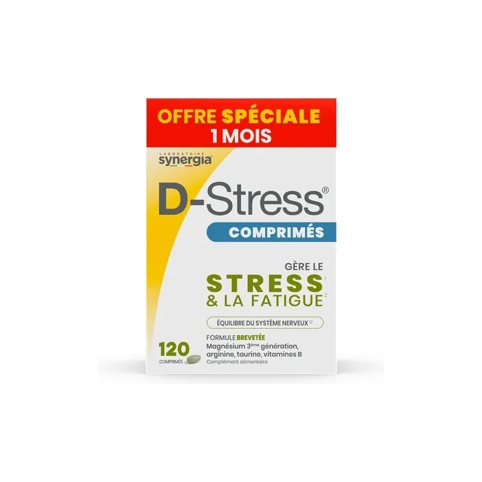 D-Stress 120 Tablets - 3rd Generation Magnesium