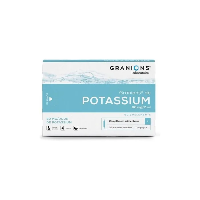 Granions Potassium Supplement to Reduce Muscle Weakness and Cramps