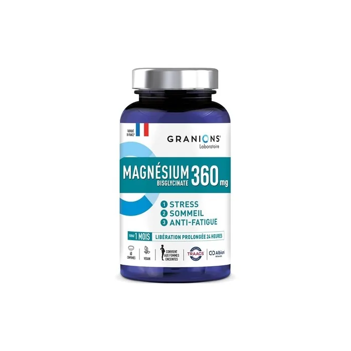 Magnesium Bisglycinate 360mg Granions with Vitamin B6