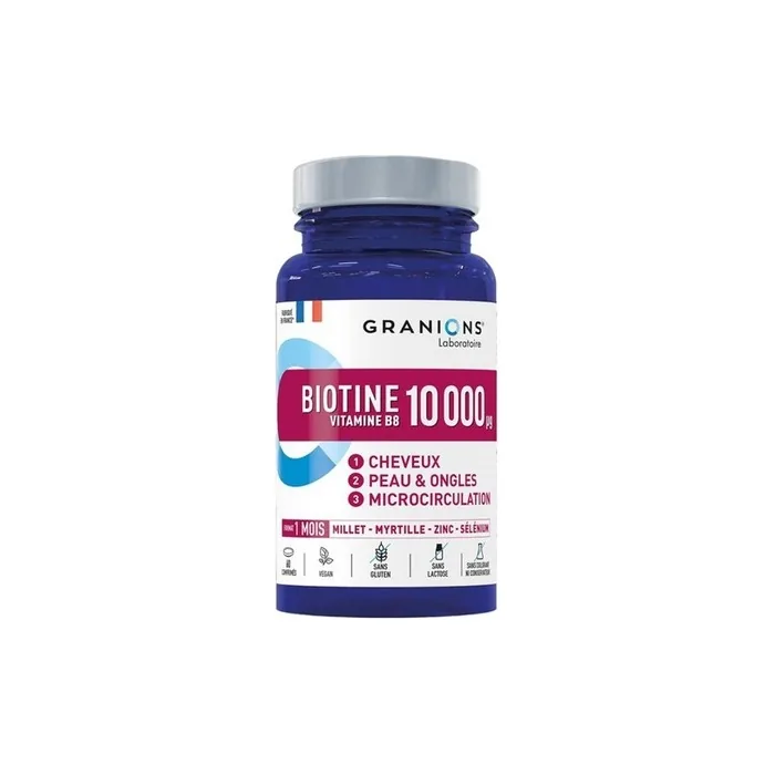 Granions Biotin 10000G Dietary Supplement 60 Tablets