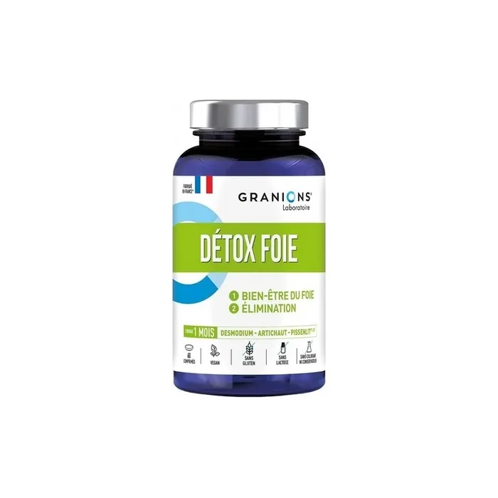 Granions Liver Detox 1000mg Dietary Supplement 60 Tablets