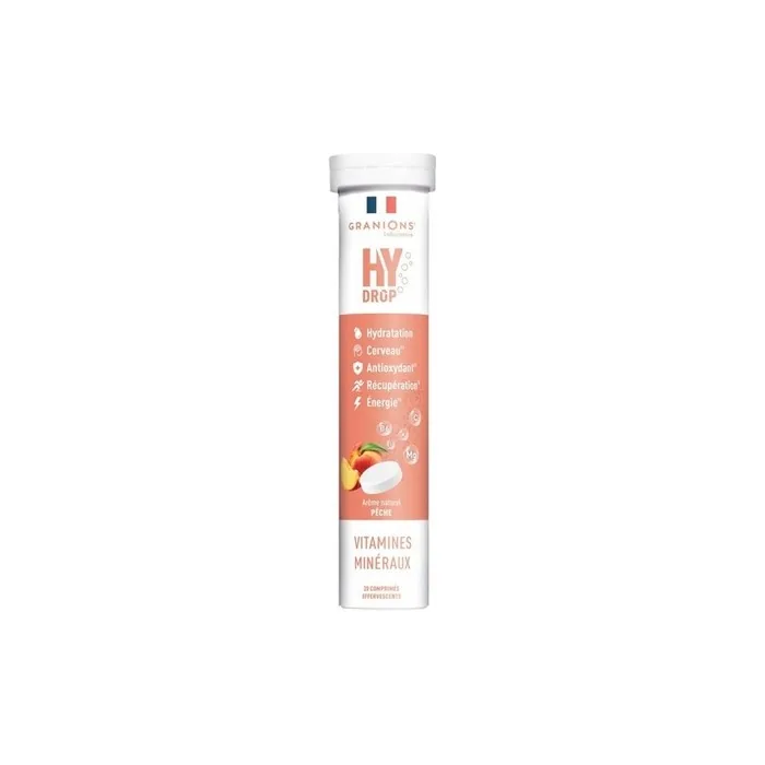 Granions Hy Drop Vitamins and Minerals Dietary Supplement 20 Effervescent Tablets