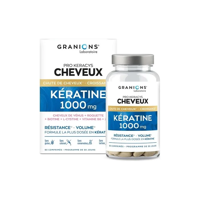 Granions Prokeracys Keratin 1000mg High Dose Keratin and Biotin for Hair